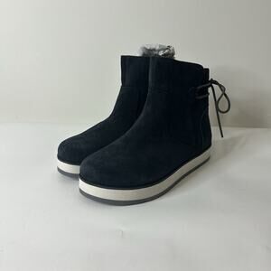 Merrell Juno Boots Women’s 10 Waterproof Suede Ankle Black Lined Winter